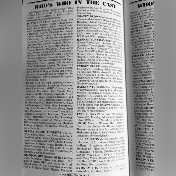 Sunset Boulevard Broadway Playbill April 2025 Nicole Scherzinger Tom Francis NEW - Picture 9 of 11